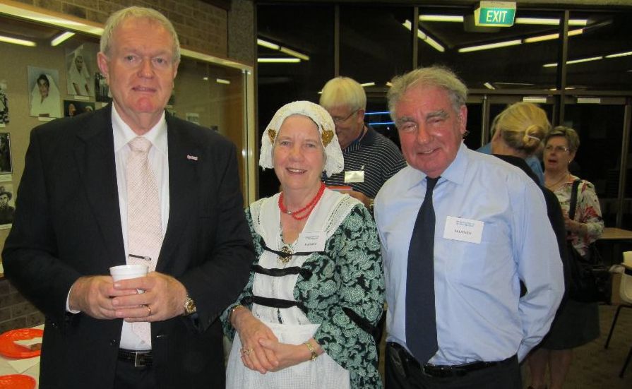Consul for the Netherlands in Brisbane Captain Kasper Kuiper, Marijke Bashford and Martien Janesn in de Wal at the 2015 Tweed Dutch Festival planning meeting. Consul for the Netherlands in Brisbane Captain Kasper Kuiper, Marijke Bashford and Martien Janesn in de Wal at the 2015 Tweed Dutch Festival planning meeting.